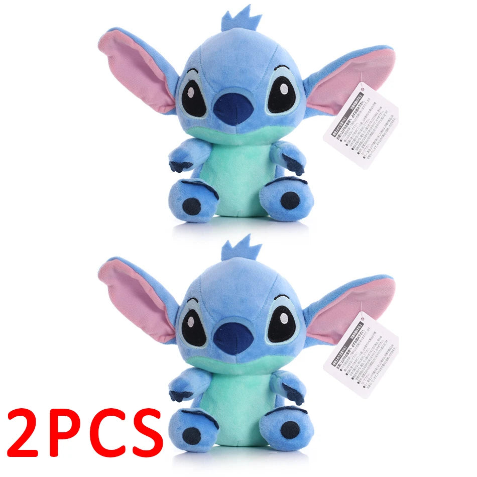 stitch stuffed plush doll 2PCS blue anime plush toys for kids birthday Christmas Halloween gift