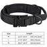heavy duty dog training collar with handle black nylon adjustable medium large dogs with metal buckle