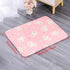 Reusable washable dog pee pad pink A4 with bunny print, 40x30cm pet mat, absorbent dog training pad for four seasons