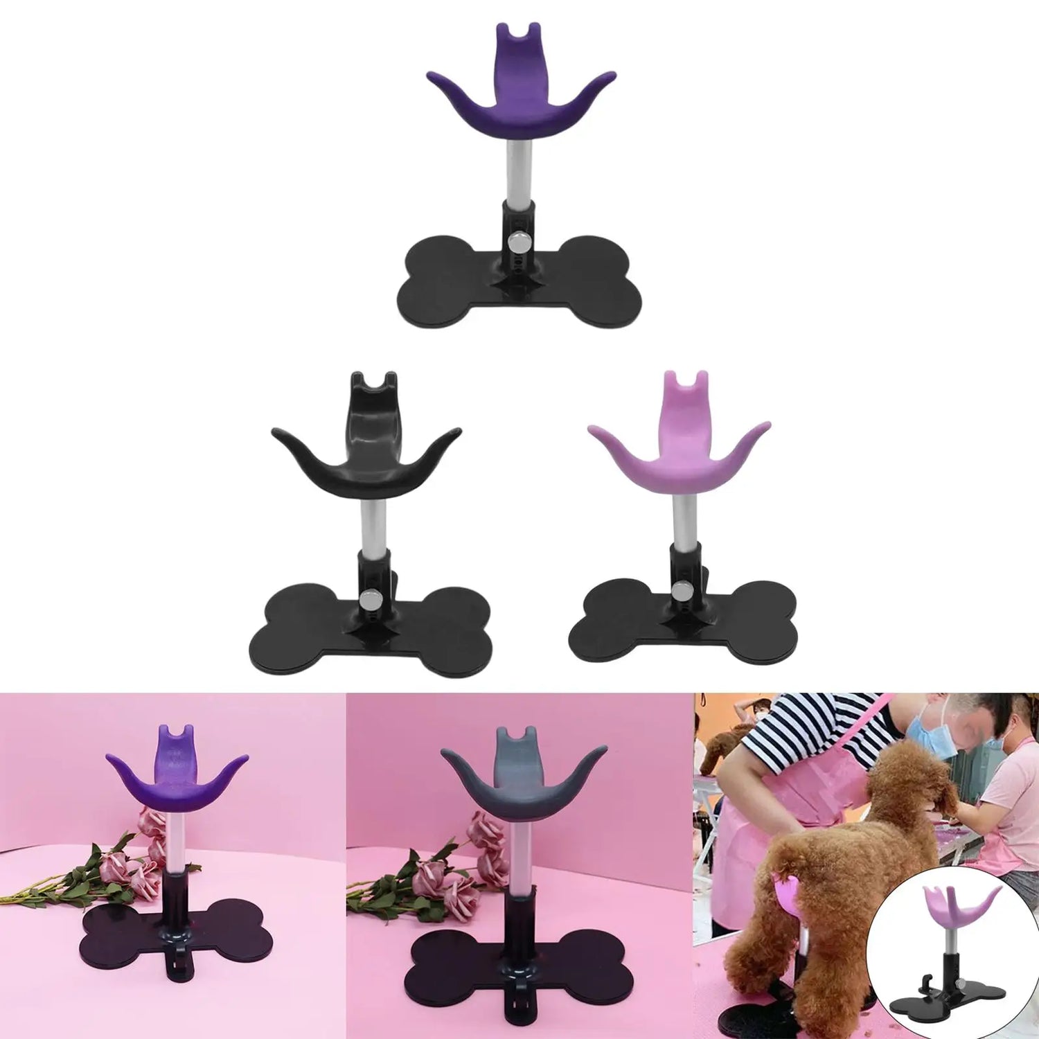 Dog Assisted Standing Support Soft Pet Dog Gift Environmentally Friendly Height Adjustable for Pet Grooming Cleaning Bathing