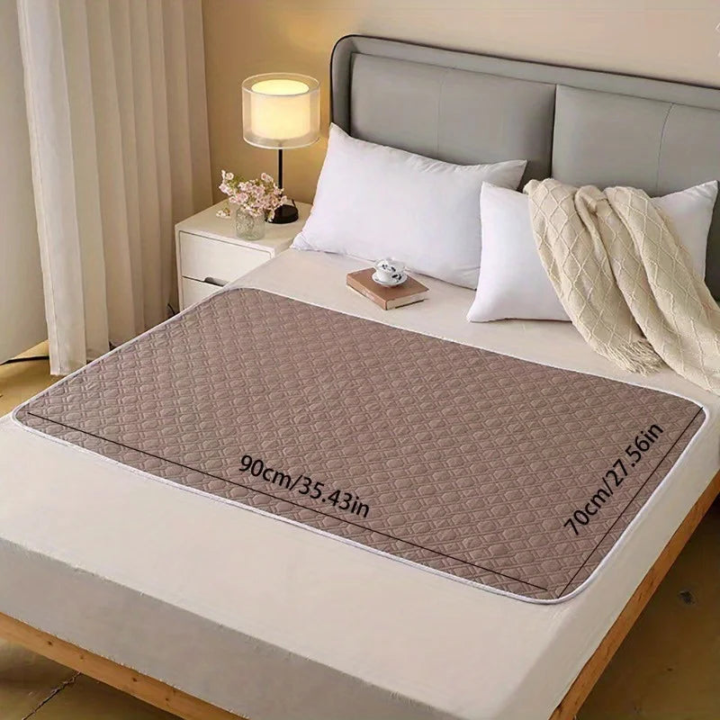 washable waterproof mattress protector for adults, women, elderly, and pets, breathable reusable bed pad with quilted surface