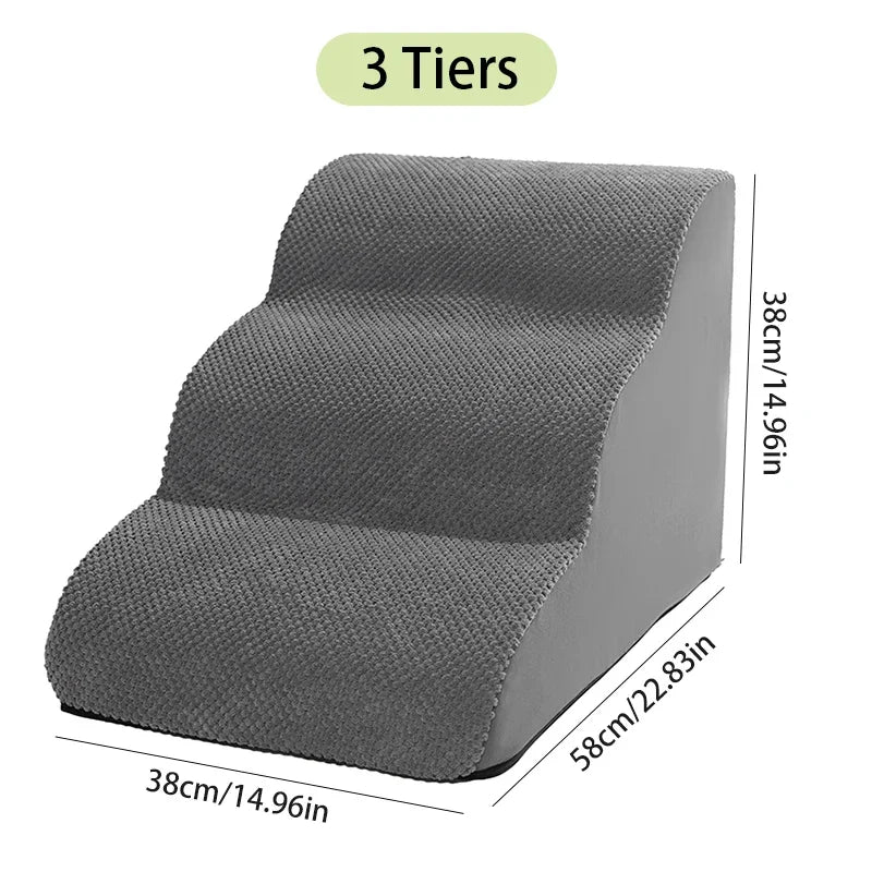 Dogs Stairs Pet 2/3 Steps Stairs for Small Dog Old Dog Ramp Ladder Anti-slip High Bed Removable Dogs Climbing Stair Ramp Stair