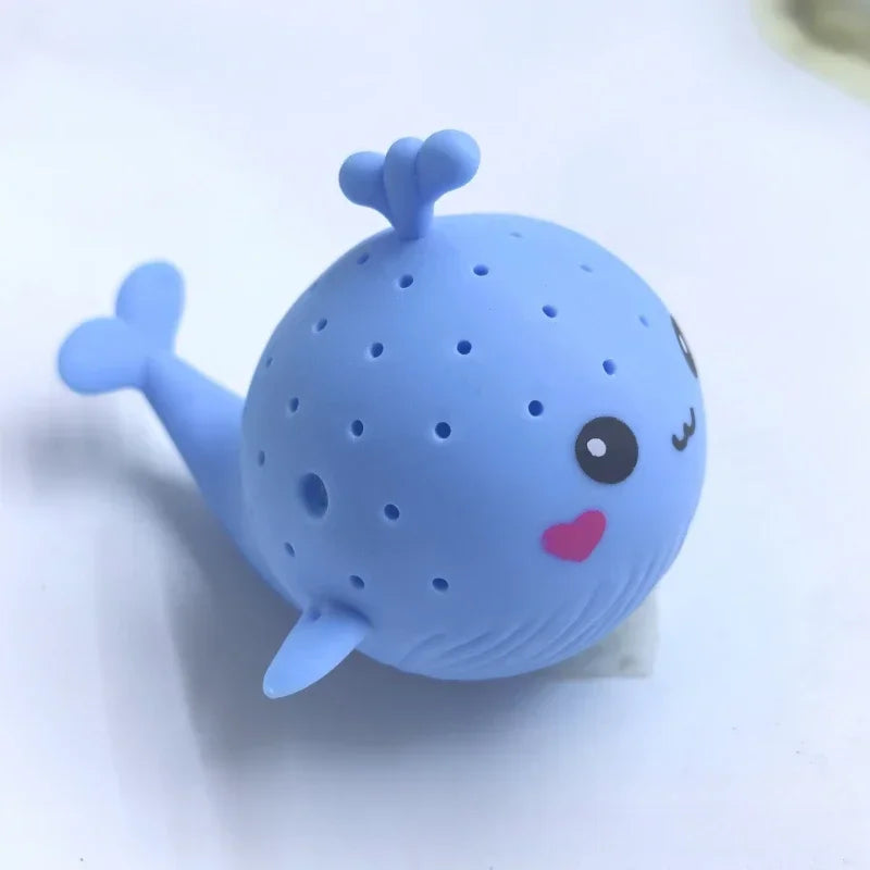 baby whale bath toys blue squishy water-absorbing whale bath toy for kids, squeeze stress relief and summer swim play