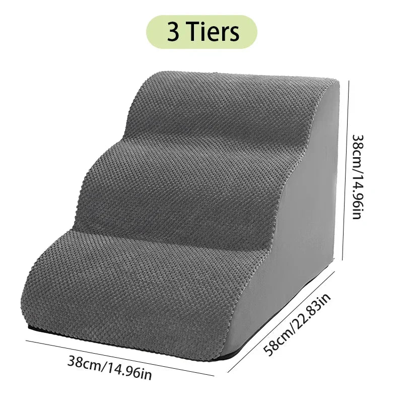 Dogs Stairs Pet 2/3 Steps Stairs for Small Dog Old Dog Ramp Ladder Anti-slip High Bed Removable Dogs Climbing Stair Ramp Stair