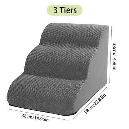 Dogs Stairs Pet 2/3 Steps Stairs for Small Dog Old Dog Ramp Ladder Anti-slip High Bed Removable Dogs Climbing Stair Ramp Stair