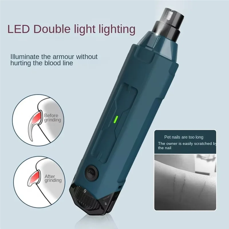 A69eelectric Nail Clippers For Dog Scissors For Pets Nail Grinder For Dogs Cats Grooming Trimmer Cutters Nail Mill Pet
