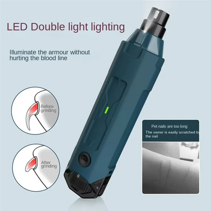 A69eelectric Nail Clippers For Dog Scissors For Pets Nail Grinder For Dogs Cats Grooming Trimmer Cutters Nail Mill Pet