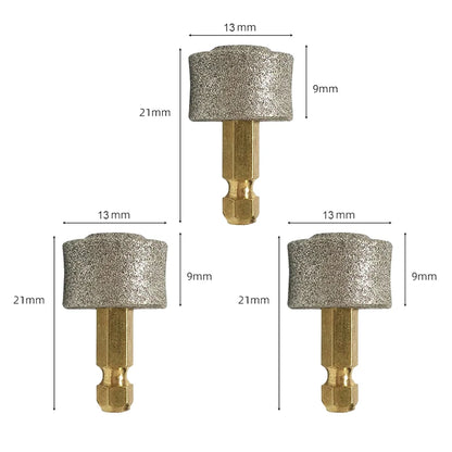 dog nail grinder replacement head, 3pcs copper cylindrical grinding wheel, 21mm pet paw grooming clipper accessory