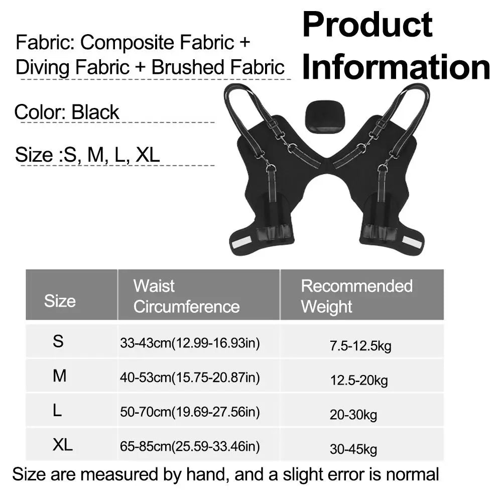Legs Hip Support Dog Lift Harness Black Sturdy Handle Pet Aid Assist Tool Soft Padded Adjustable Dog Rear Leg Support