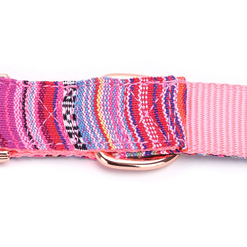 Pet Dog Collar Nylon Personalized Necklace Dog Supplies Free Engraving Name for Small Medium Large Dogs Adjustable Dog Collars