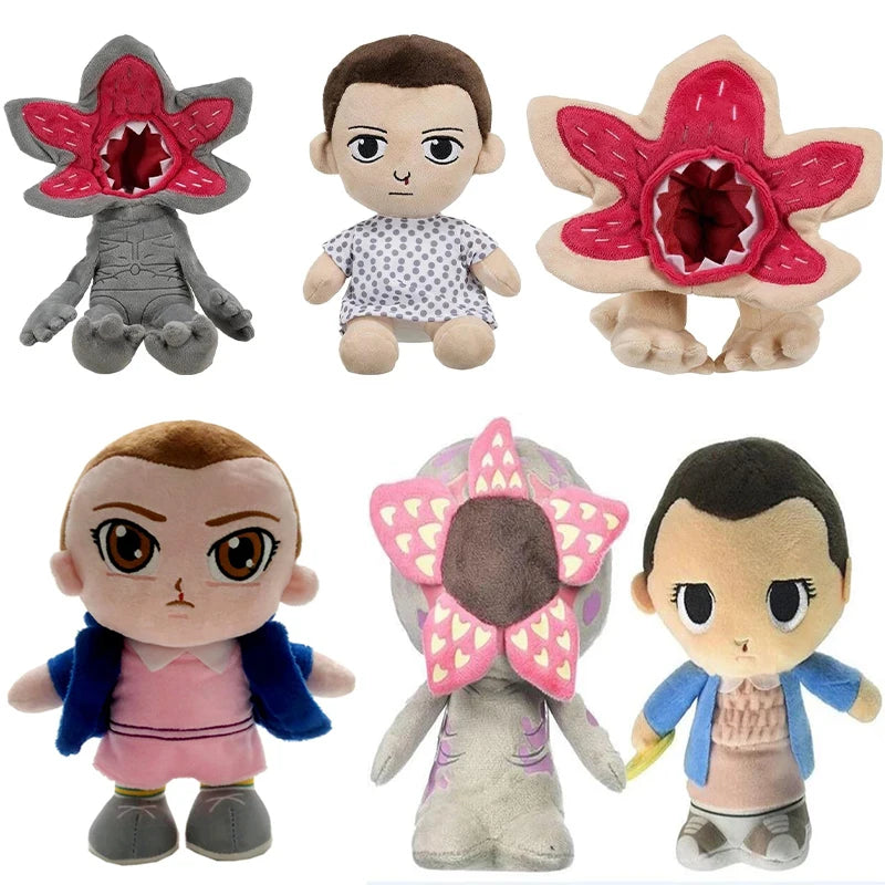 cartoon game character plush toys featuring cute Eleven, Demogorgon stuffed dolls for kids Halloween gifts