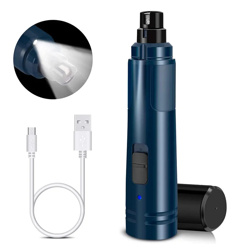 Dog Nail Grinder Upgraded - Professional 2-Speed  Rechargeable Pet Nail Trimmer