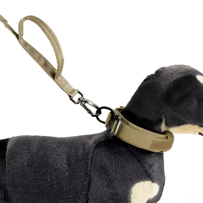 adjustable military dog leash with quick release handle for medium and small dogs, tactical nylon training leash