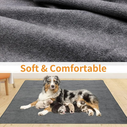 washable dog pee pad soft comfortable reusable absorbent waterproof floor mat for puppy training and crate use