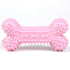 Dog Toys For Small Dogs Indestructible Dog Toy Teeth Cleaning Chew Training Toys Pet Supplies in pink rubber bone shape