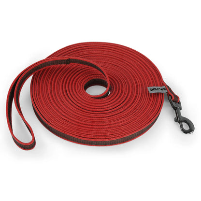 LS Red adjustable dog training leash 10m nylon buckle leash for medium small large dogs, easy training