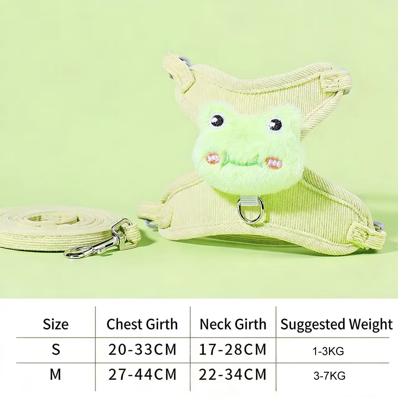 adjustable cat harness leash set, breathable cartoon pet harness in color C with breakaway design for small cats and dogs