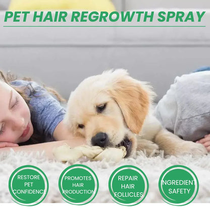 dog hair loss supplement pet hair regrowth spray for dogs and s, safe ingredient formula for bald spots and hair growth