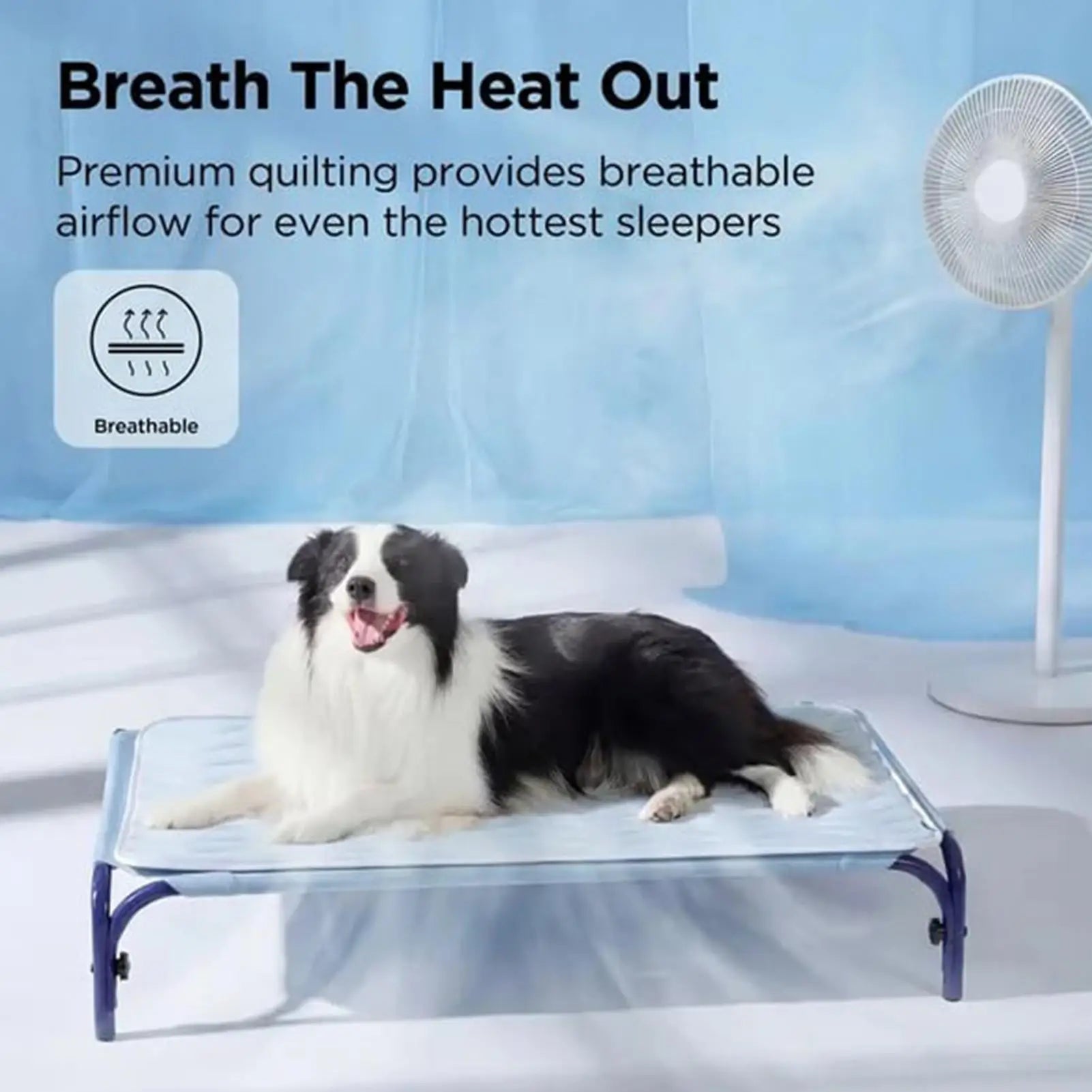 washable dog cooling mat breathable cooling bed for dogs and s, non slip indoor outdoor crate travel rest pad