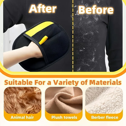 pet hair removal gloves for removing pet hair from clothes, sofa, carpet, and various materials