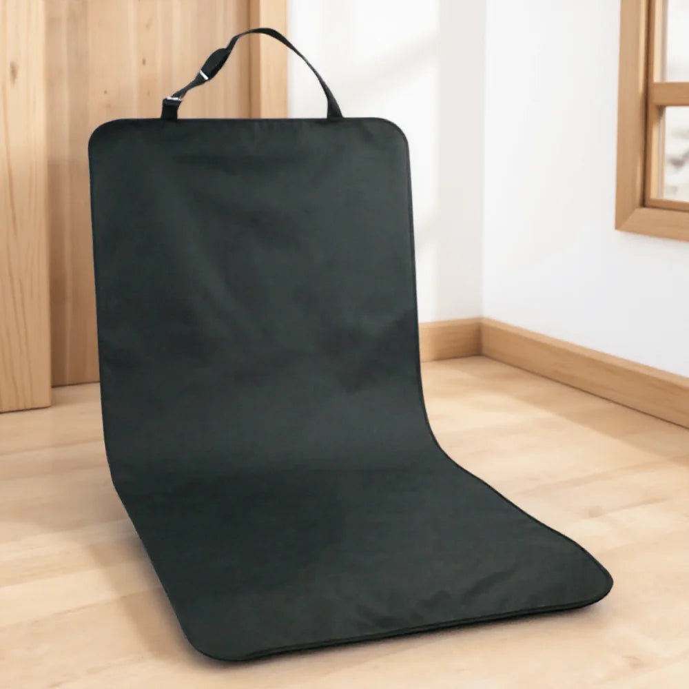 waterproof non-slip dog car seat cover, black 600D Oxford pet cushion protector for dog and cat