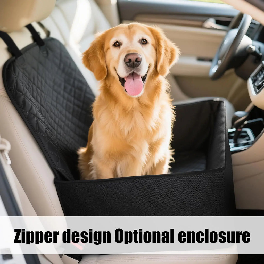 Dog Car Seat Storage Pockets Universal Pet Seat Cover for Small Medium Dogs Non-Slip Portable Travel Mat Seat Cover Safety Bag
