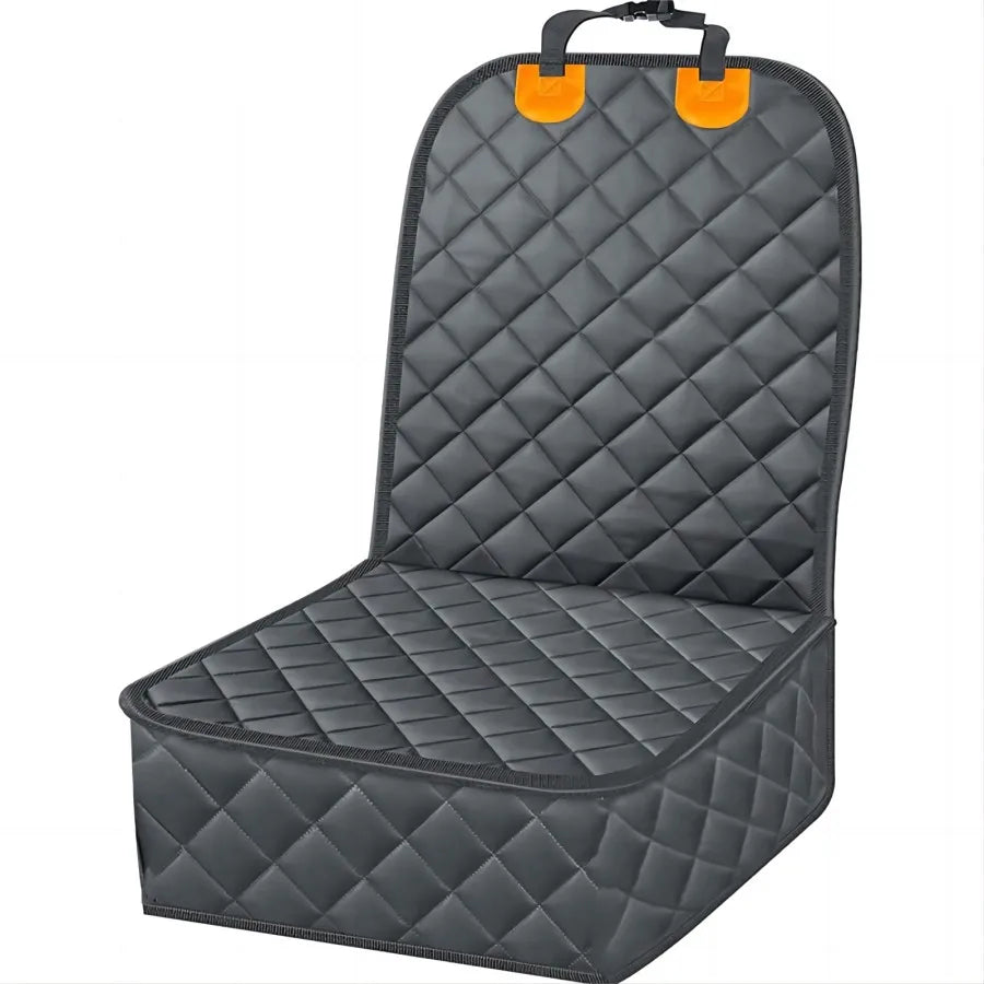 Yellow dog car seat cover hammock, 600D heavy duty scratch proof nonslip quilted back seat cover for medium dogs