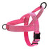 Pink no-pull dog harness for large dogs, heavy-duty padded vest with reflective strip, adjustable control harness for pullers