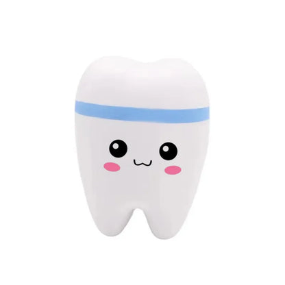 teeth shape squishy toy cute cartoon slow rising stress relief kids gift blue dental tooth toy