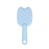 Blue 2 in 1 pet hair remover grooming brush for dogs and cats, massage and deshedding comb, ABS TPE floating hair comb