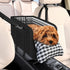 Dog car seat with seat belt support and anti slip design - portable height increasing seat , suitable for small dogs.