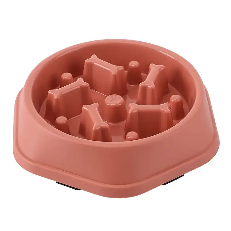 black slow feeder dog bowl, anti-choking puzzle pet bowl, anti-slip slow eating dish for small and medium dogs