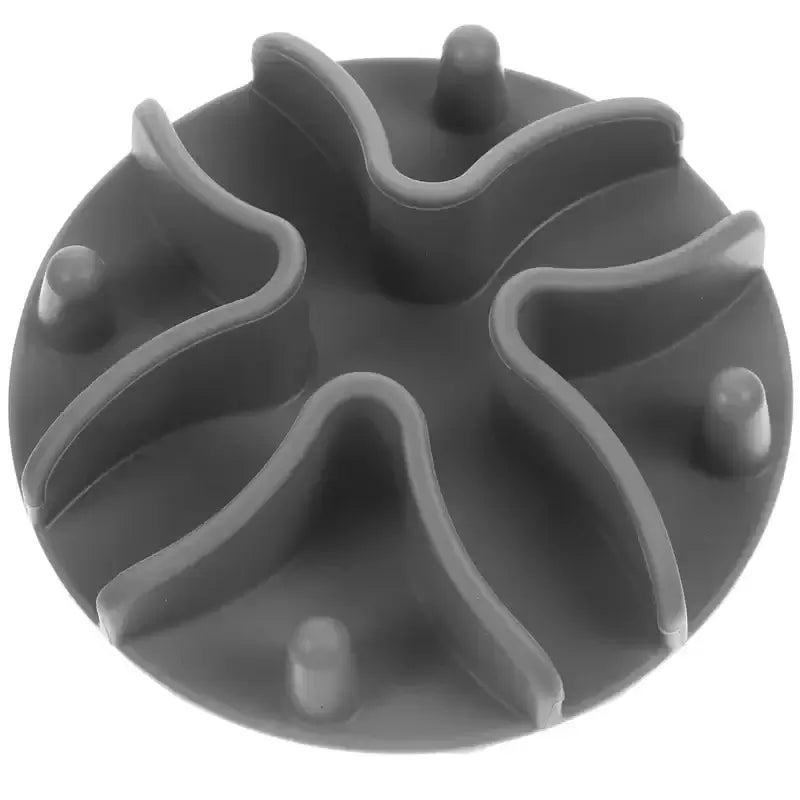 silicone slow feeder dog bowl insert for pets, round compact design with raised edges to slow eating