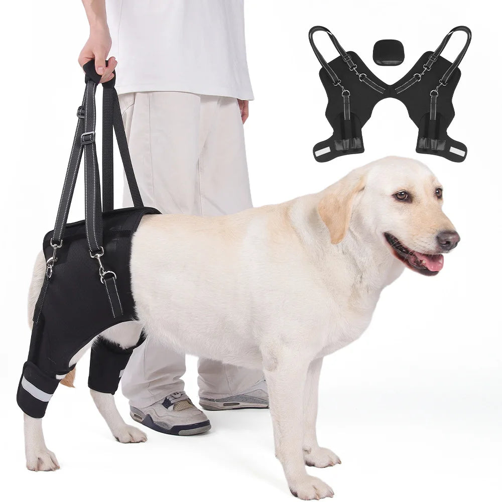 Dog Support Harness Elderly Dogs Adjustable Rehabilitation Mobility Aid Walk Comfortable Orthopedic Back Leg Lift Support Belt
