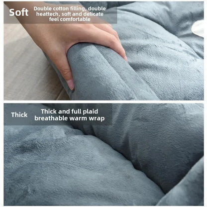 Soft thick all-season pet bed house with double cotton filling, breathable warm wrap, for dogs and cats