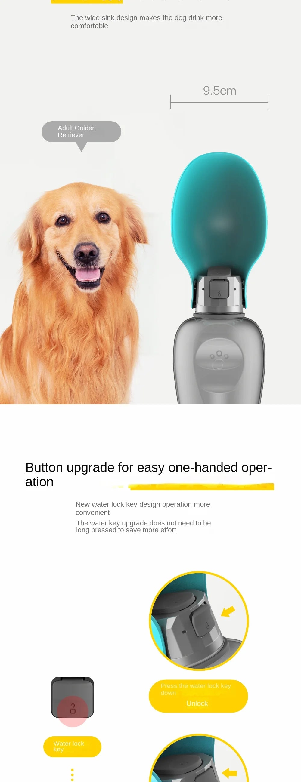 Pet Water Cup, Dog Portable Water Bottle, Outdoor Leaf Shape, Dog Walking Folding Drinking Water Bottle with a dog.