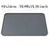 Large gray waterproof dog feeding mat, 81x54cm, non-slip, rectangular design
