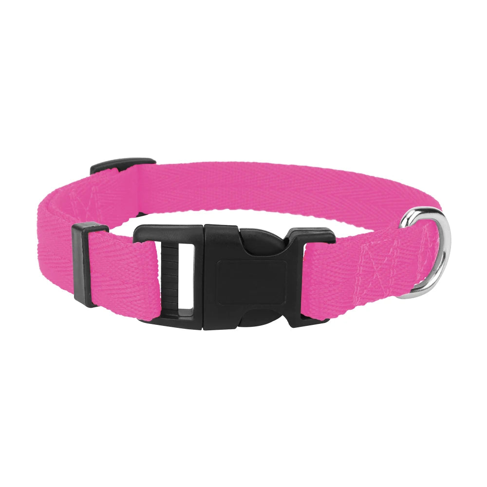 Adjustable Dog Collars for Small Medium Large Dogs,Thin Nylon Webbing &amp; Quick Release Plastic Buckle Dog Collar Pet Accessories