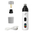 rechargeable pet nail grinder USB charging quiet electric dog and cat nail trimmer, Add 1 Grinding wheel