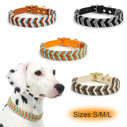 Dog Fashion Collar For Ladies Handmade Design Pet Colorful Neck Ring Small Medium and Large Dogs Lead-collar Wear Supplies.