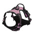 Pink no pull dog harness reflective nylon vest harness with handle and buckle for medium to large dogs