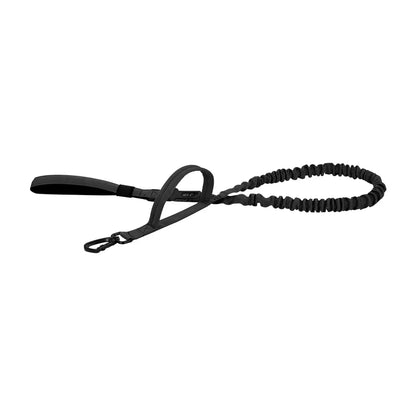 adjustable military dog leash black elastic tactical leash with padded handle and quick release for small and medium dogs