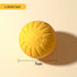 EVA durable dog toy set for chewing featuring a solid yellow ball, 7cm diameter, perfect for interactive play with dogs.