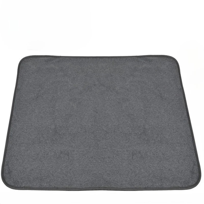 Gray washable dog pee pad jumbo reusable waterproof non-slip floor mat for puppy training, playpens and crates