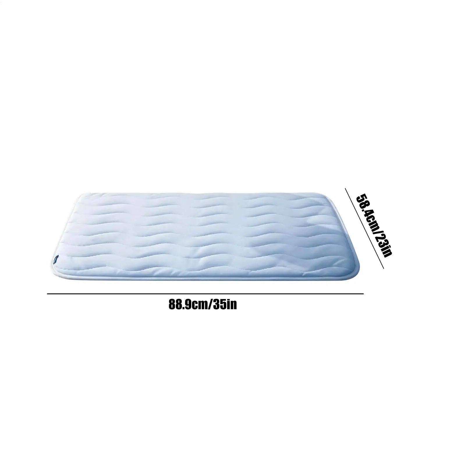 washable dog cooling mat for dogs and s, 35x23in, non slip, comfortable summer resting pad for indoor, crate, car travel