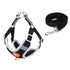 adjustable reflective dog vest harness black vest harness with leash for small to medium dogs