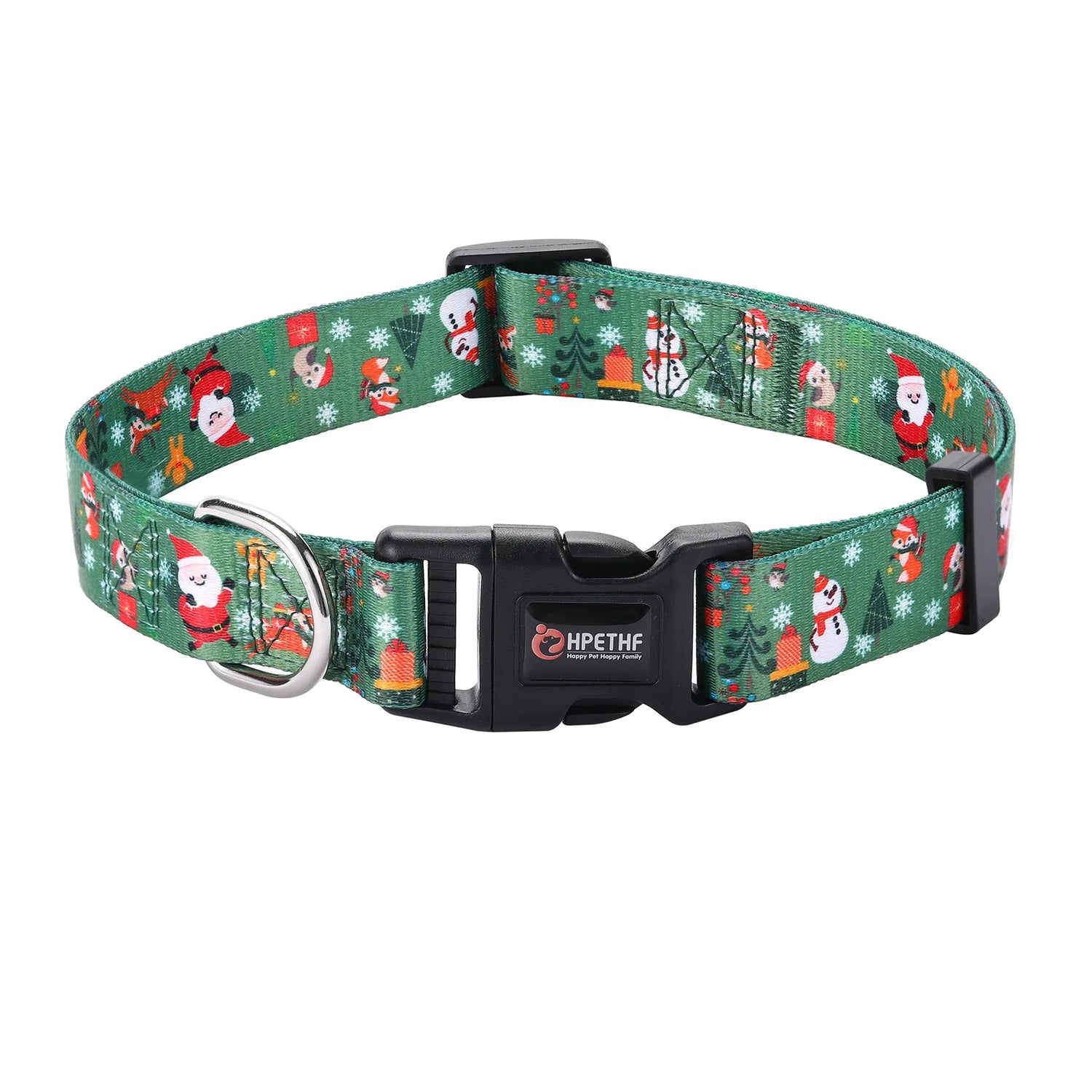 Printed Christmas Dog Collar Pet Collars Adjustable Dog Collars Strong and Durable for Medium Large Dog Collars Pet Accessories