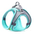 adjustable reflective dog harness vest, blue breathable nylon cat dog harness vest with chest rope for small and medium dogs