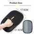 Black pet hair remover glove, 17.5cm x 21.5cm silicone grooming mitt for dogs and cats