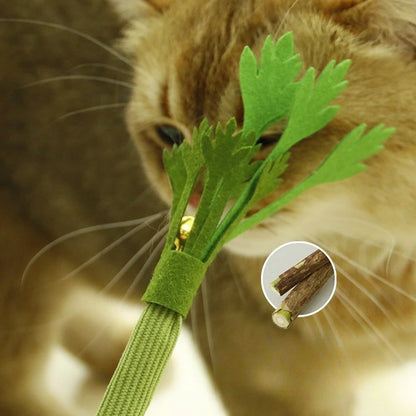 silver vine cat chew toy for kittens, natural bite-resistant chew stick for teeth cleaning and interactive play
